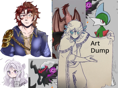 Art Dump + Finished Sketchbook