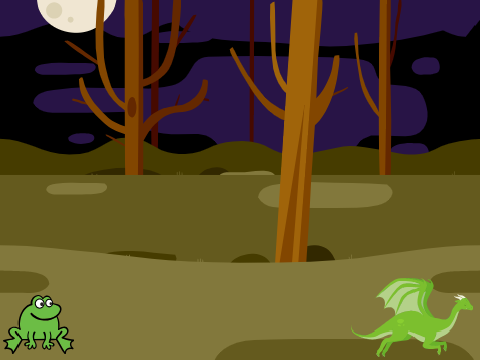 Chase that dragon, frog