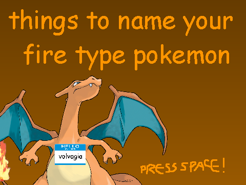 Fire Type Pokémon Nicknames