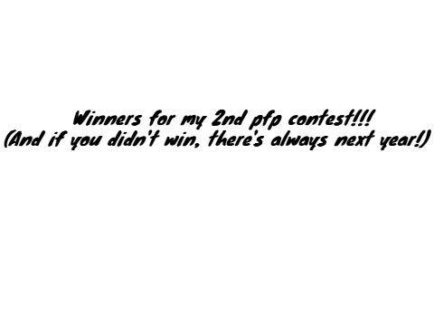 Results: Yet another pfp contest!