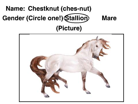 Breyer breeding Sign up sheet remix