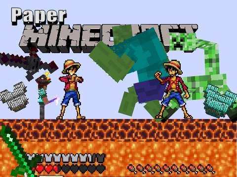 ONEPIECE MOD and Mutant MOD Paper Minecraft 1.20