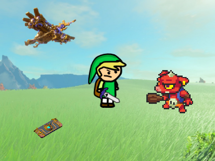 Zelda interactive collatge