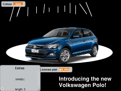 Volkswagen Polo Configurator v.01