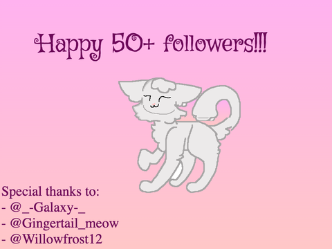 5O+ followers special!!!!