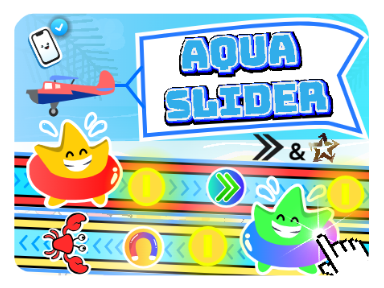 Aqua Slider! | DuplexCode and -StarGold- collab! #all #games #trending #collab #fun #music #art ||