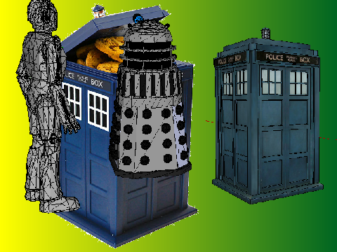 Doctor who: Blue boxes and spinning enemies