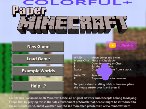 Colorful+ Paper Minecraft v11.7 (Minecraft 2D)