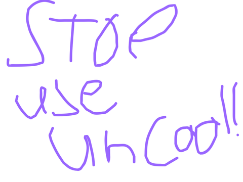 Stop talking uncool