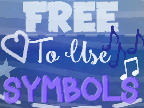 ☆ Free To Use Text Symbols! ☆