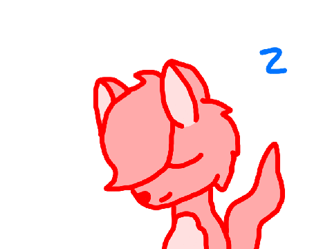 Some weird sleeping animation made on firealpaca