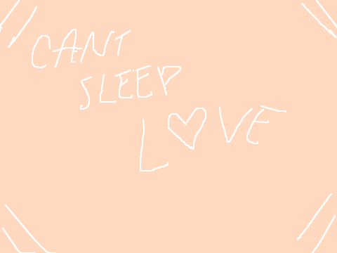 C A N T | S L E E P | L O V E 