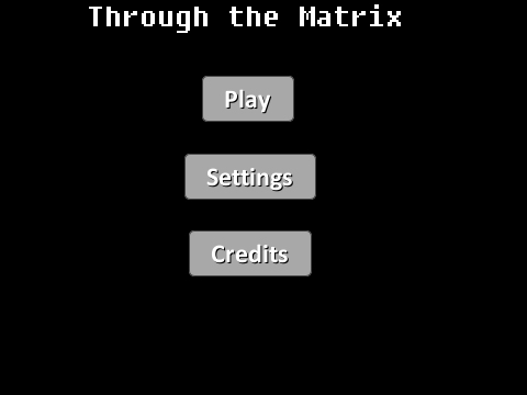 Through the Matrix Menu and Credits