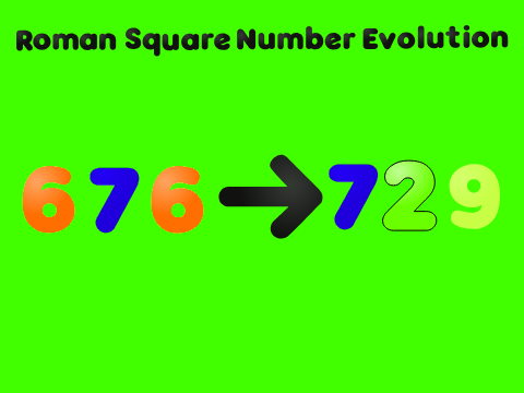 Roman Square Evolution ( 676 → 729 )