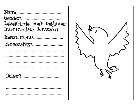 Bird Band Stuff RP Bio