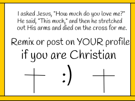 No matter what Jesus loves you <3