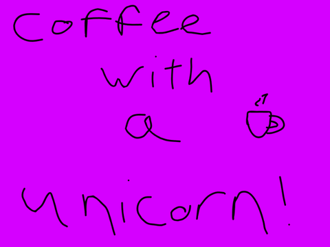 Coffee with a unicorn. An animation series 