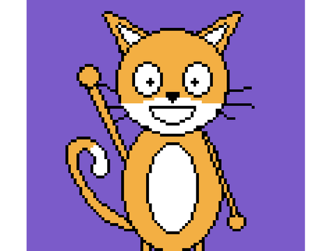 Scratch Cat Pixel Art!