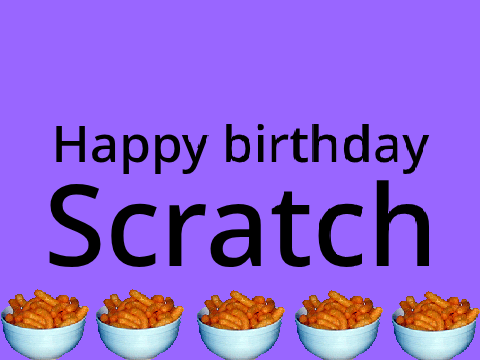 Happy birthday scratch!! An animation