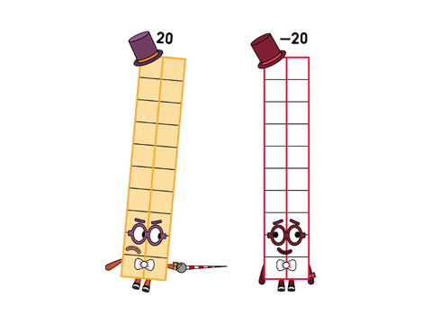 20 vs -20.