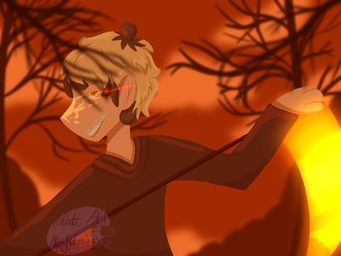 Evil blonde guy possessed by his great grandpa