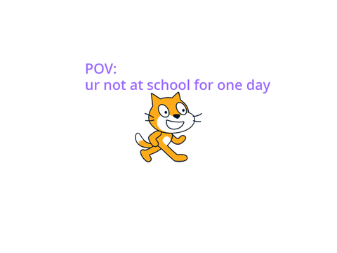 when ur not at school: (meme animation)