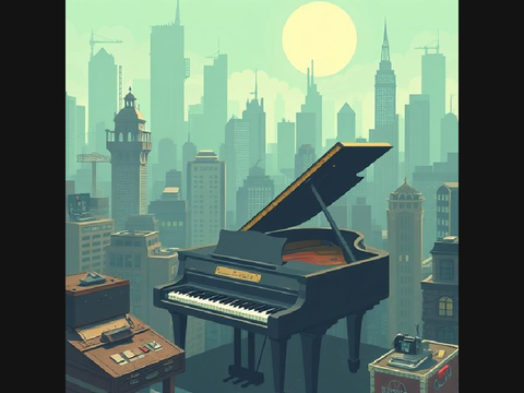 8 Bit City - Piano Cover - OST by @GamerDAC
