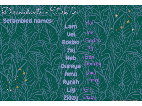 Descendants task 2