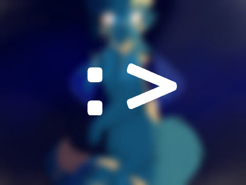 :>