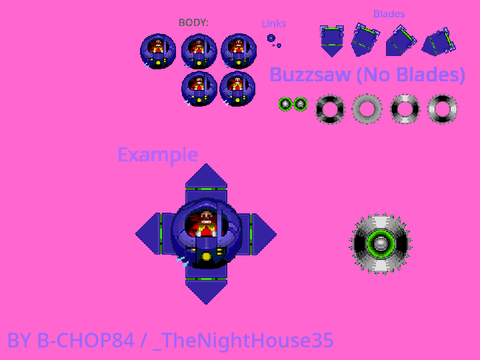 Egg Spinner MKII (Sonic 4 Genesis B-Chop84 Presentation) Spritesheet