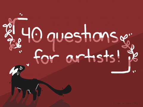 40 questions for artists !! remix