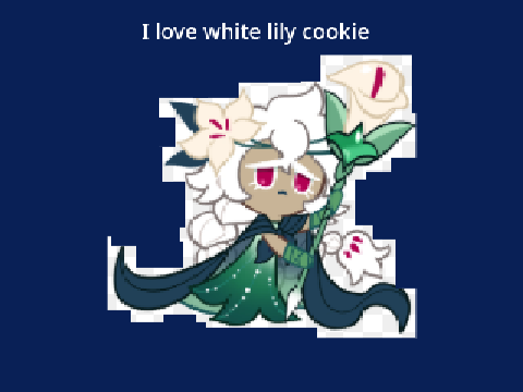 White lily cookie my beloved.