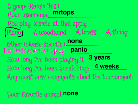 The Musical Tournament remix