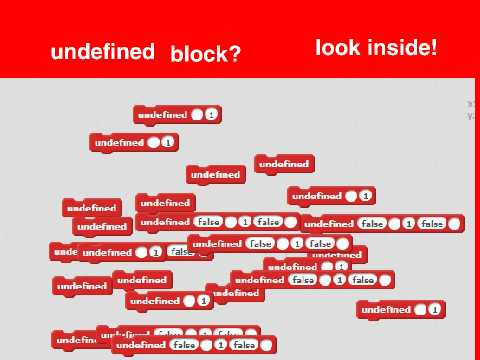 undefined block!