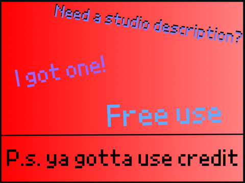 Free studio description! #Please do not steal!#