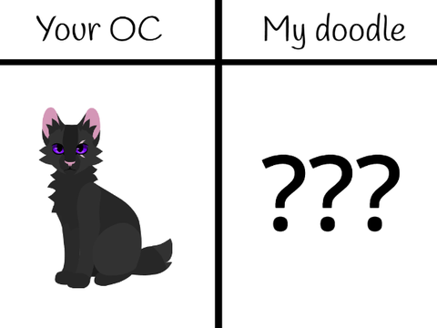 Remix and I will doodle your oc - Crescentgale
