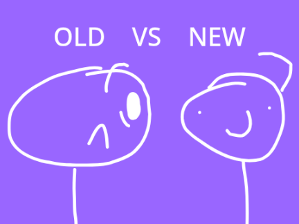 OLD PURPLE VS NEW PURPLE