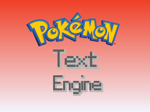 Pokemon Text Engine