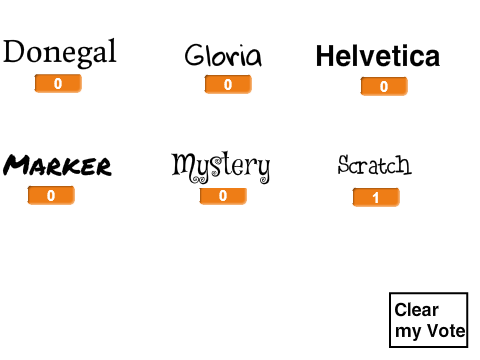 Pick your favorite font!