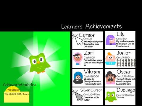 Duolingo clicker
