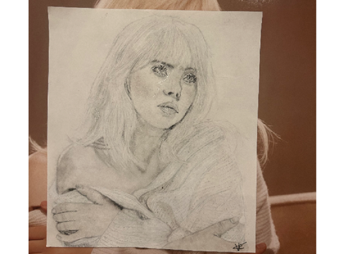 Billie Eilish~ Realistic Portrait Day 1 of ap summer art proj |FINISHED|