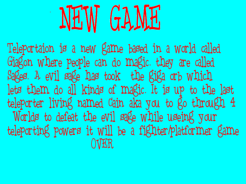 NEW GAME
