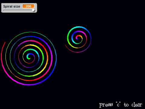 Spiral Maker with Texture and Sound effects