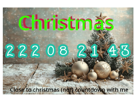 Countdown Until my Christmas