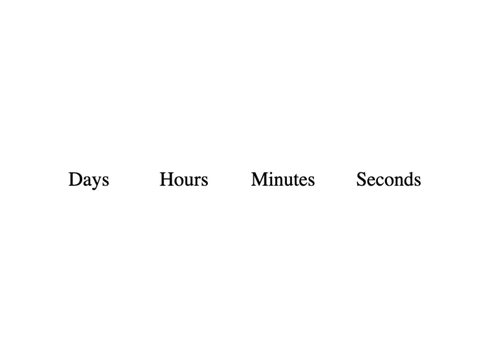 Countdown Code