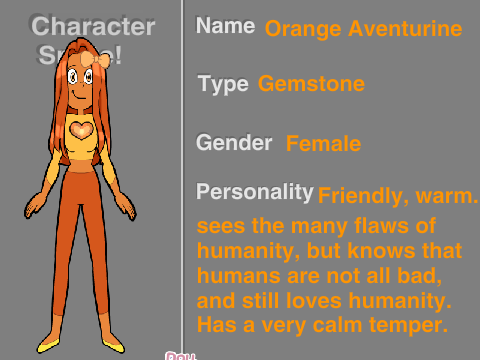 Make a Steven Universe Character Orange Aventurine