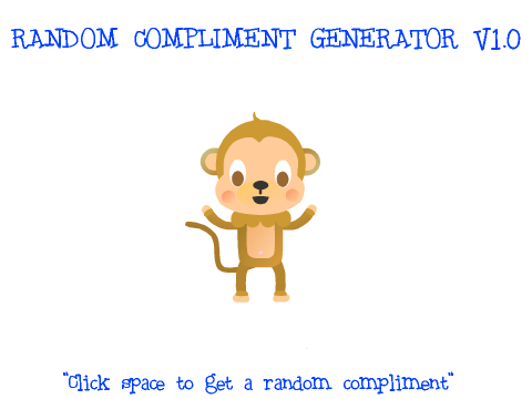 Random Compliment Generator V1.0