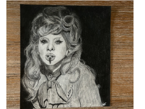 Lady Gaga Realistic Sketch |FINISHED| Day 2 of summer project