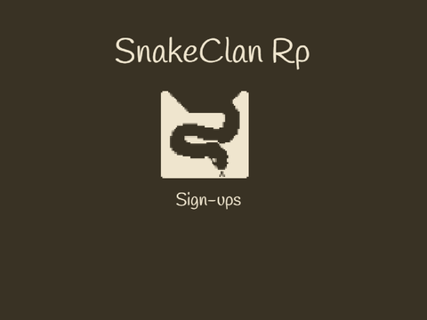 SnakeClan RP sign-ups