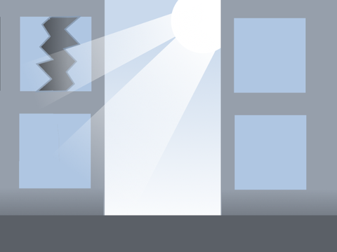 Throwing bricks out a window simulator